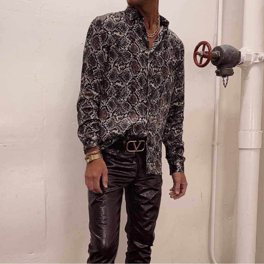 Silk Snakeskin Shirt